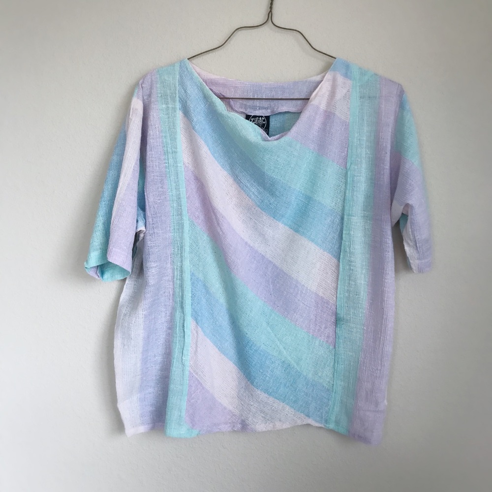 Vtg 70s Blouse